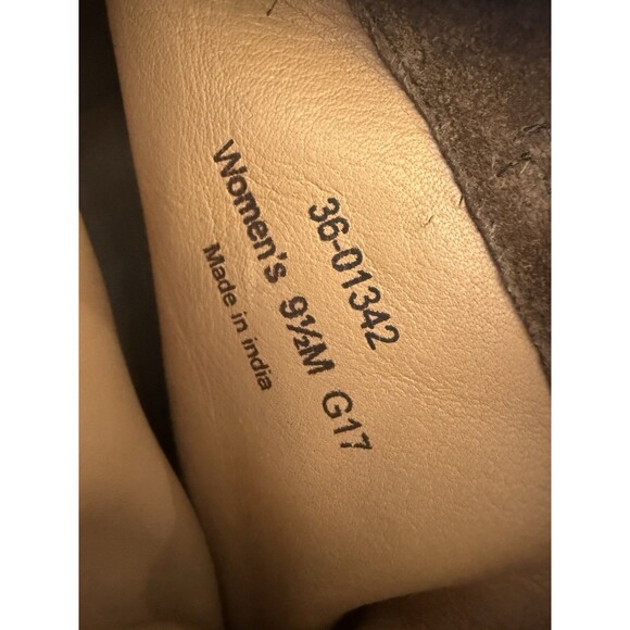 TRASK Women's Brown Suede Ankle Boots- SZ 9.5 36-01342 fold over braided detail - Picture 11 of 15